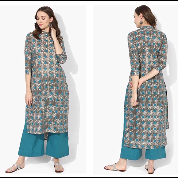 Tunic Top With Palazzo Pant Two Piece Set - Picture 1 of 2